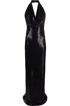 BLANCA Sequin-Embellished Long Dress