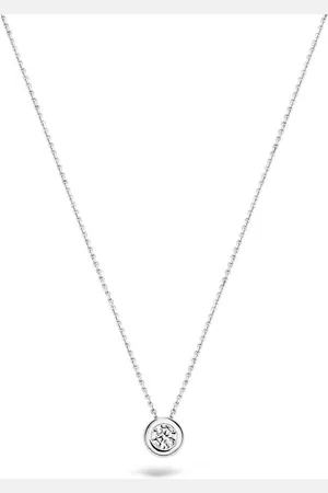 Blush 3052WZ Ketting 14 krt witgoud met zirkonia