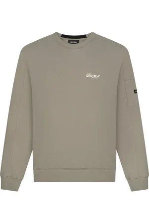 Quotrell Toulouse Crewneck | Faded Olive/white