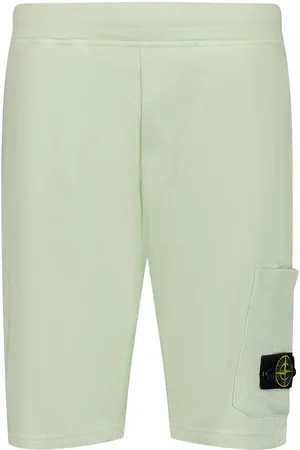 Stone Island Stone Island Kinder Jongens Shorts In Lime