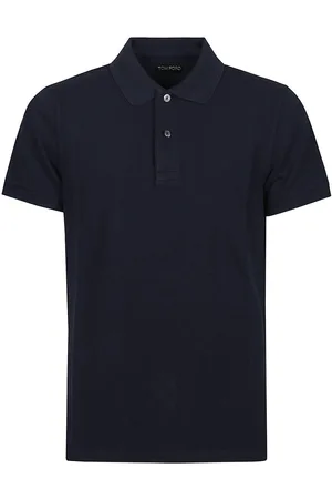 Tom Ford Tennis Piquet Polo Shirt Blue