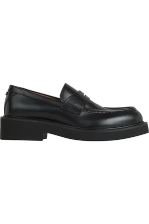 VALENTINO GARAVANI Leather Logo Moccasins