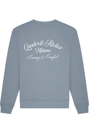 Quotrell Atelier Milano Crewneck | Muted Blue/white