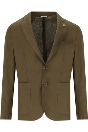 Manuel Ritz Brown Single-breasted Jacket Brown