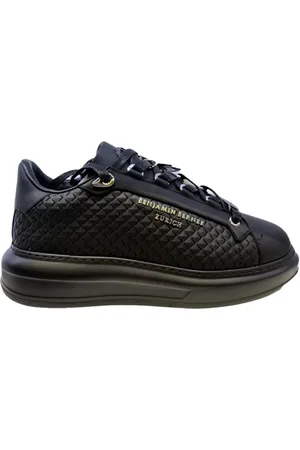 Benjamin Berner Achille All Black Rhombus Embossed
