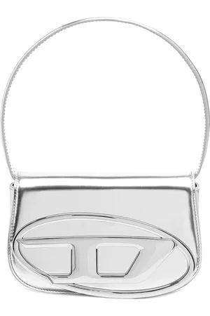 Diesel 1DR SHOULDER BAG METALLIC SILVER