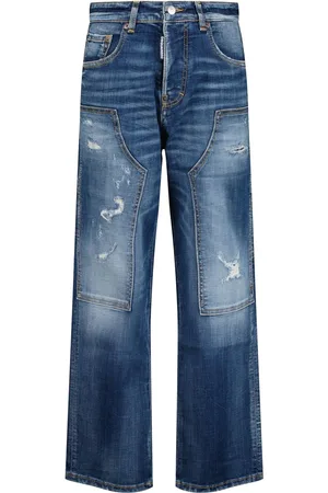 Dsquared2 Unisex Jeans Blauw