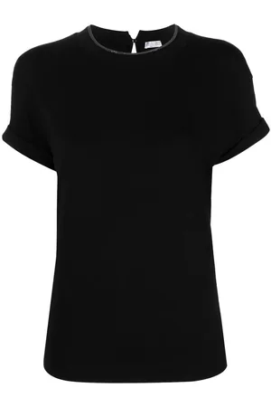 Brunello Cucinelli Girocollo manica corta black