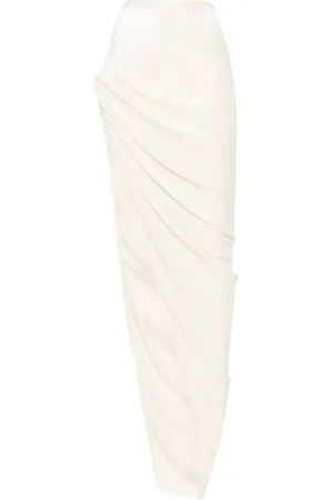 Rick Owens Twist Edfu Skirt Champagne
