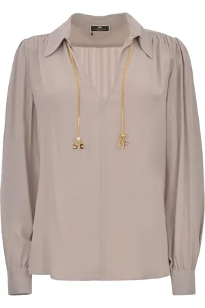 Elisabetta Franchi Blouses Grijs Cat3041e2