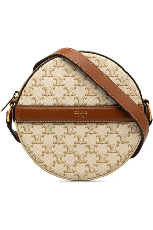 Céline 2021 Triomphe Round Purse on Strap