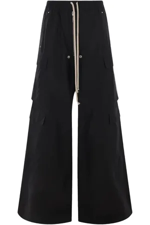 Rick Owens Pantaloni Double Cargo Jumbo Belas Black