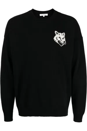 Maison Kitsuné Fox Head Intarsia Logo Sweater