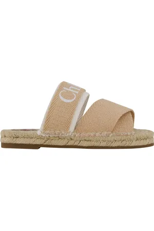 Chloé Chloe Meisjes Slippers In Beige