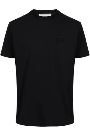 Iceberg Black cotton jersey T-shirt with embroidered logo patch