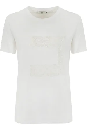 Elisabetta Franchi T-Shirts And Polos Gesso