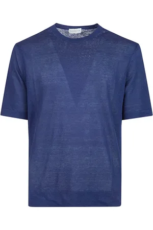 BALLANTYNE Plain Stitch T-shirt Pink & Purple