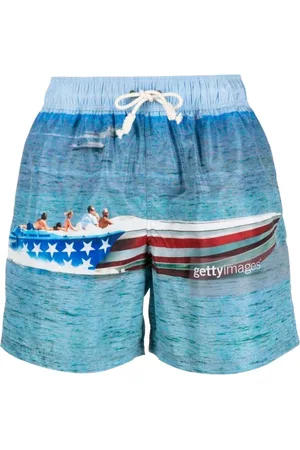 Palm Angels Getty Speedyboat Logo Swim Shorts