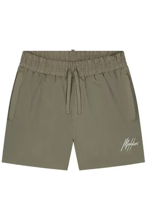Malelions Men Crinkle Swim Shorts - Dry Sage