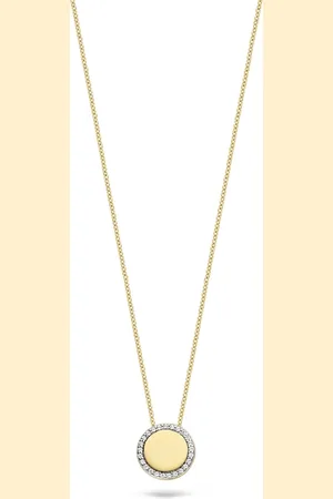 Blush Collier 3124YZI 14k Geelgoud met Ronde Hanger Gezet met zirkonia 42cm
