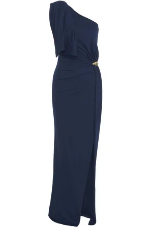 Elisabetta Franchi Asymmetrical evening dress in jersey