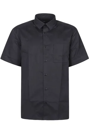 A.P.C. Short Sleeve Ross Shirt Blue
