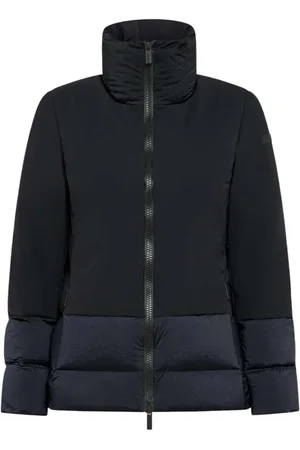 RRD Doudoune courte col montant bi matière Blue Black Roberto Ricci Designs Femme 506 60