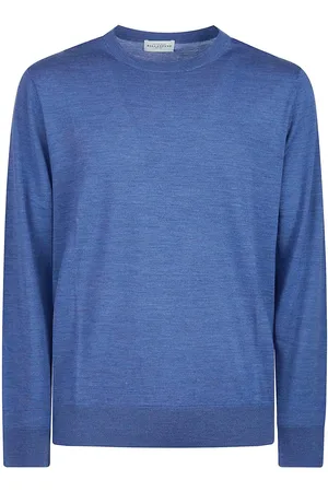 BALLANTYNE Plain Sweater Blue