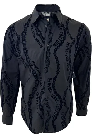 VERSACE Shirt zwart 77up200