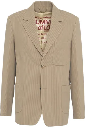 Golden Goose Single-breasted blazer with pinstripes