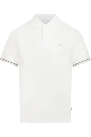 HUGO BOSS Boss Kinder Jongens Polo In Wit