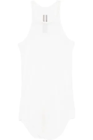 Rick Owens Basic Rib Tank Milk