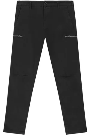 In Gold We Trust The Zipper Pants Black