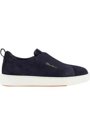 santoni Heren Victor Sneaker Blauw