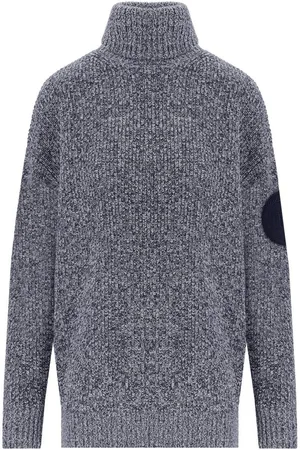 Elisabetta Franchi Navy Blue Turtleneck Jumper Blue