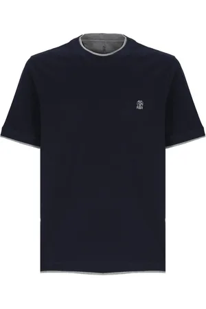 Brunello Cucinelli T-Shirts And Polos Blue