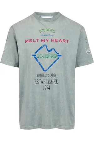 Iceberg Relaxed fit mint green cotton jersey T-shirt