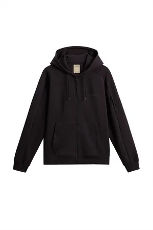 Woolrich Tech Full-Zip Hoodie Black