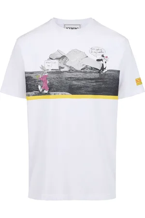 Iceberg White regular fit cotton jersey T-shirt with logo