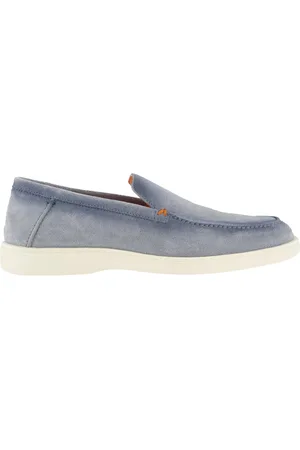 santoni Heren Botanist Loafer Blauw