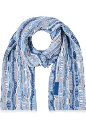 Carlo Colucci Knit Scarf Blue