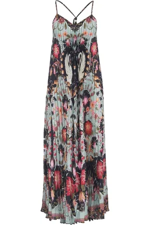 Farm Rio Midi pleated dress 