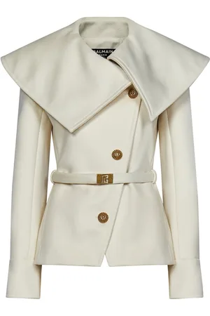 Balmain Coats White