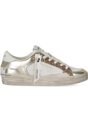 Crime london Sk8 Deluxe Platinum Glam Sneaker White