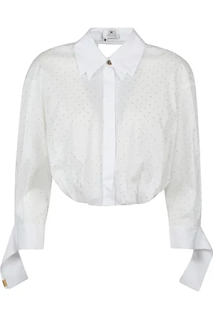 Elisabetta Franchi Long Sleeve Shirt White