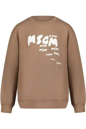 Msgm Kinder Jongens Trui In Bruin