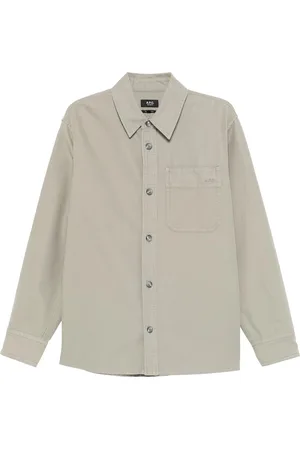 A.P.C. Shirts Gray Green
