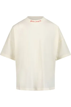 Palm Angels Kinder Meisjes T-Shirt In Off White