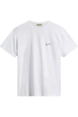 Woolrich Logo T-shirt T-shirts Wit Cfwote0144mrut2926