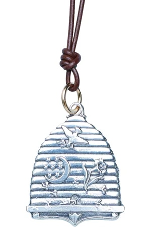 CATHERINE MICHIELS Pendentif ruche abeilles argent Essence of Life 0145SS